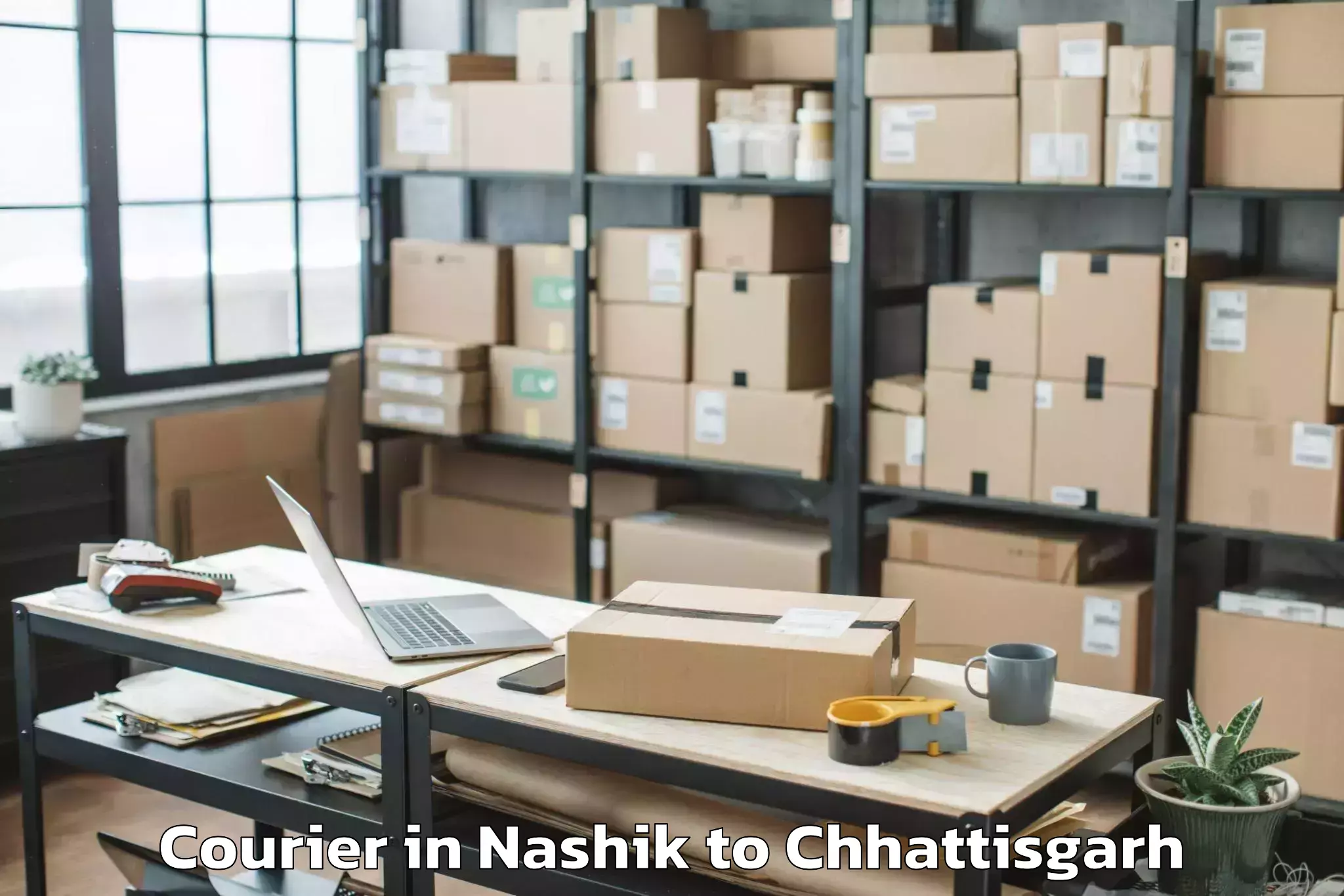 Get Nashik to Kharsia Courier